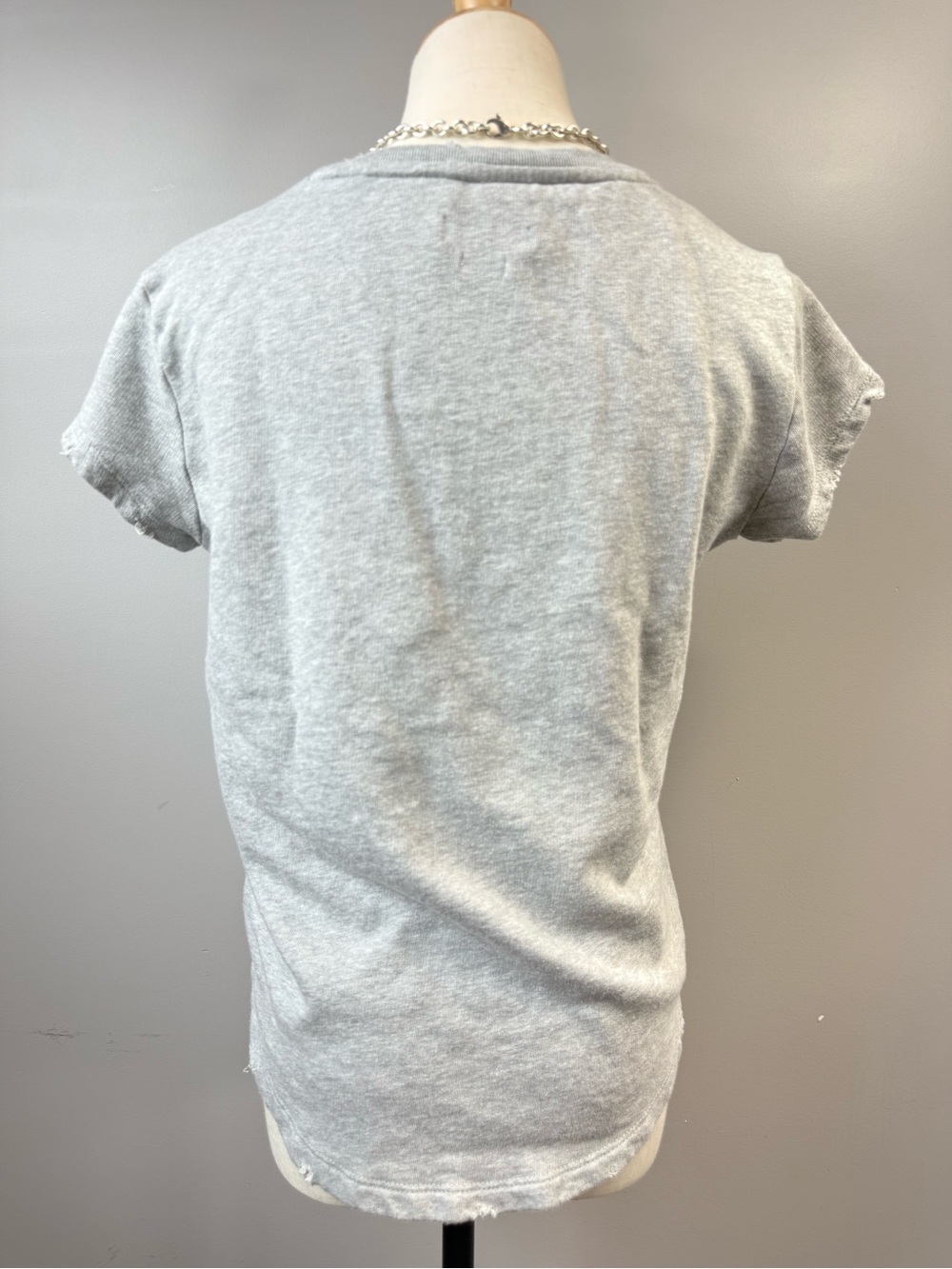 Zadig & Voltaire AMOUR Gray Graphic Tee Size M | French Chic - Picture 2 of 5